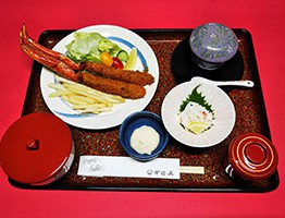 お子様かにフライ定食